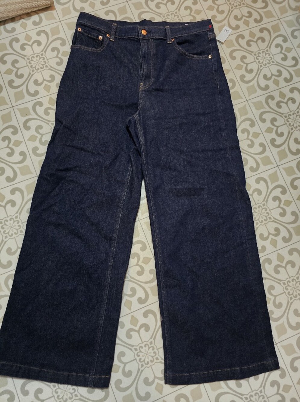 GAP Women's Size 14 Short High Rise Stride Wide-Leg Jeans! 32" Inseam. NWT